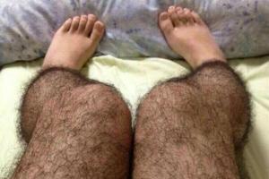Hairy tights - putting off potential perverts?